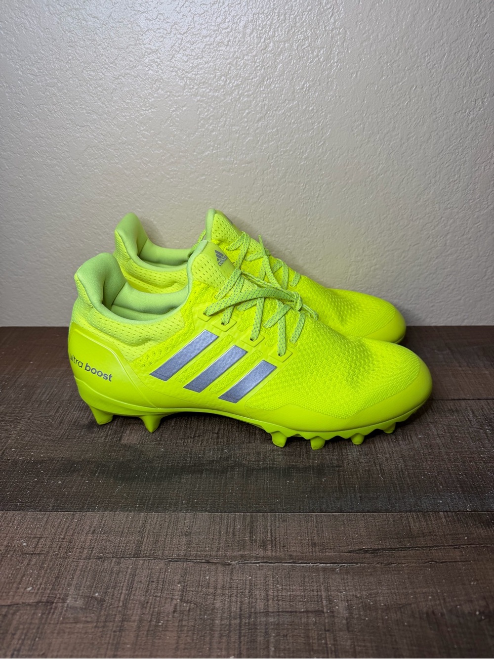 Adidas UltraBoost Cleats “Solar Yellow”
- Size 12 Men.